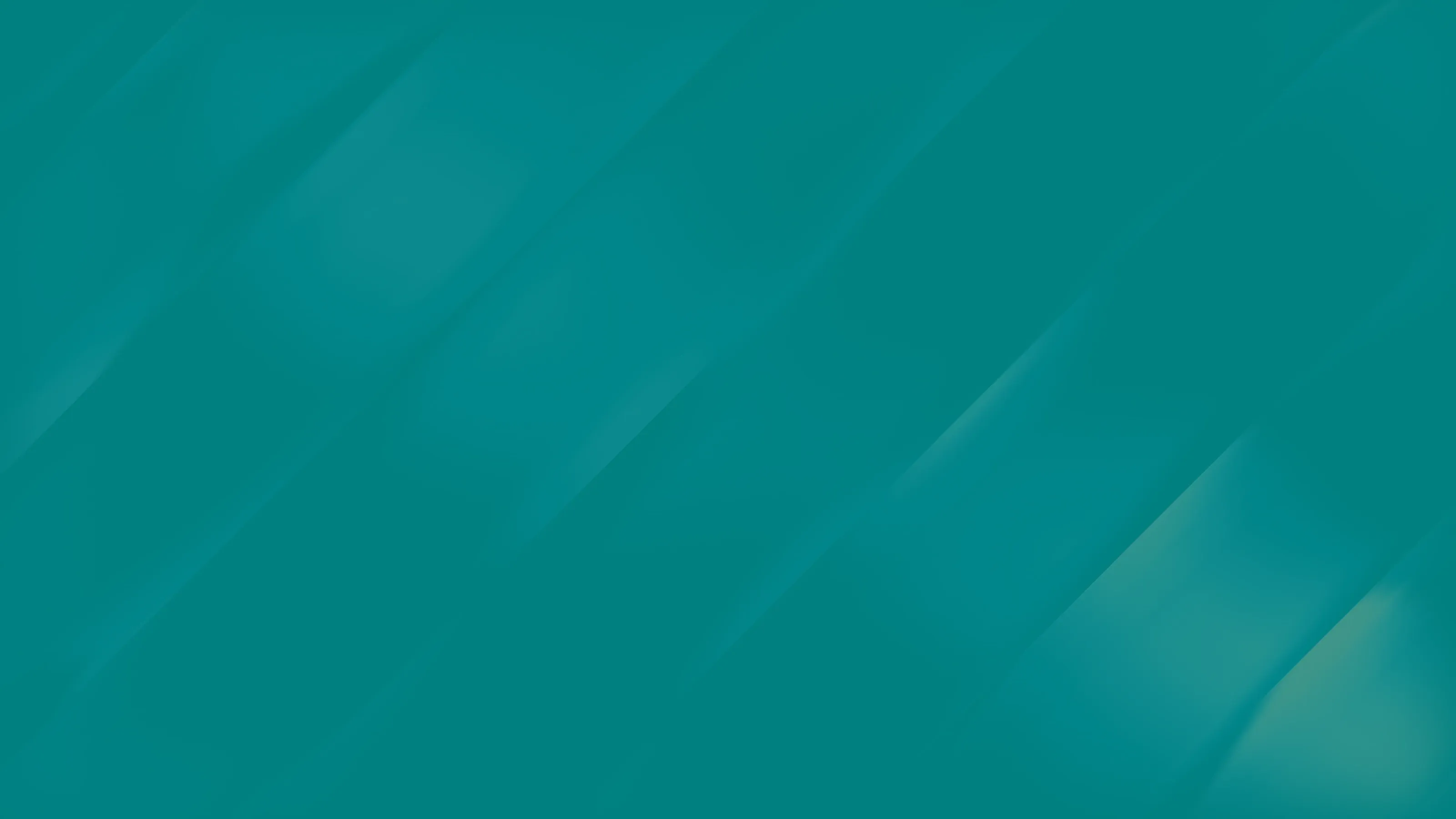 Formas metálicas rectas con un gradiente verde azulado.